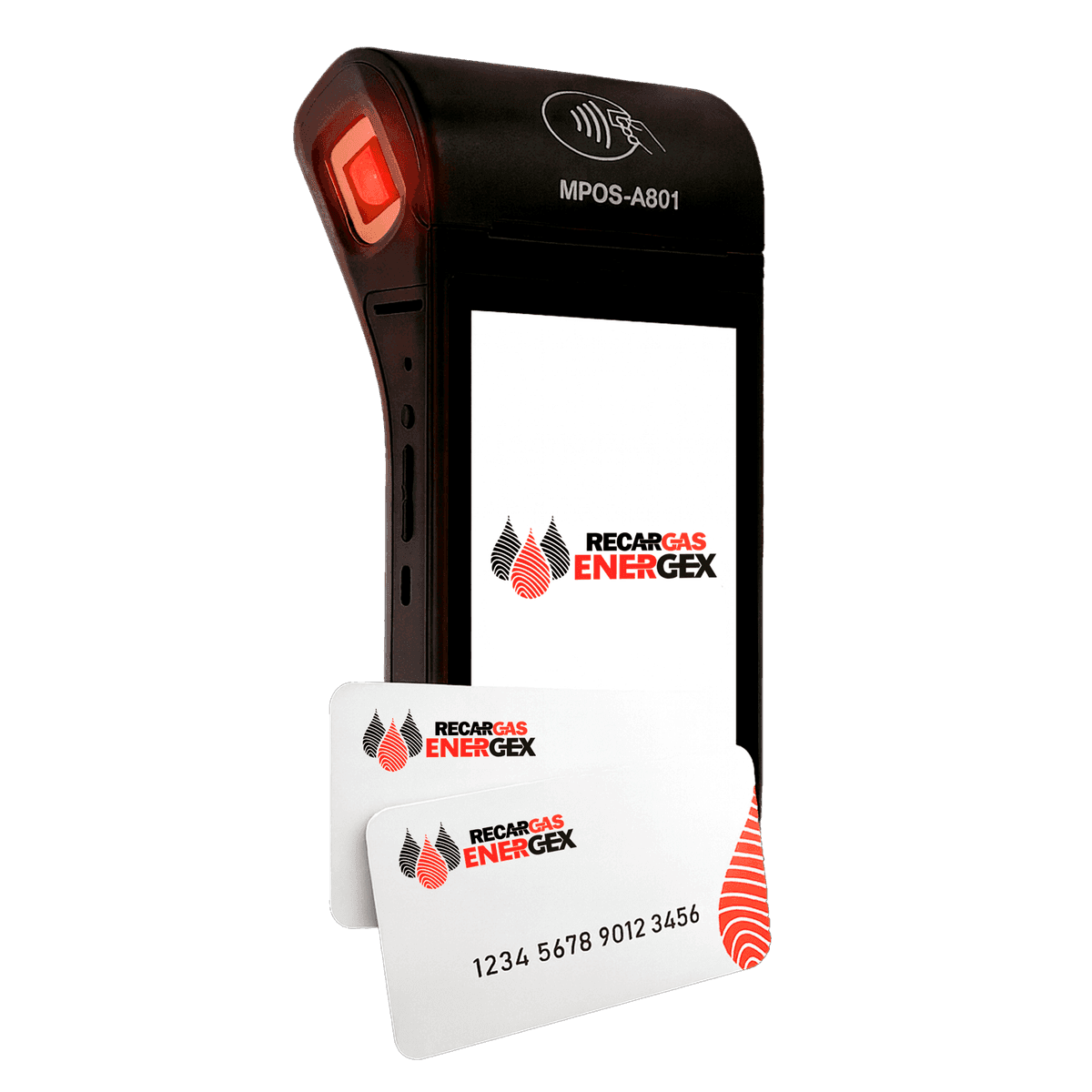 Terminal y tarjetas Recargas Energex