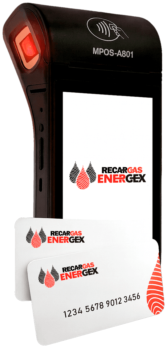 Terminal y tarjetas Recargas Energex