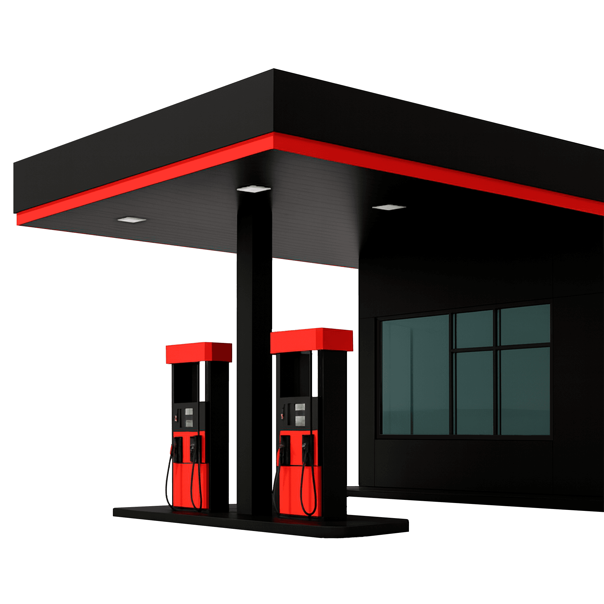 Gasolinera (modo oscuro)